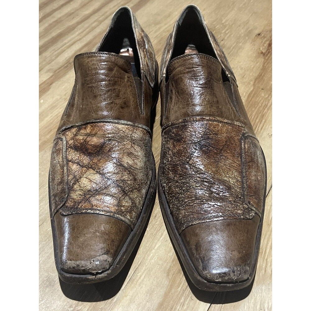 Marco Delli Ankle Boots Men 42 Slip On Multicolor Leather